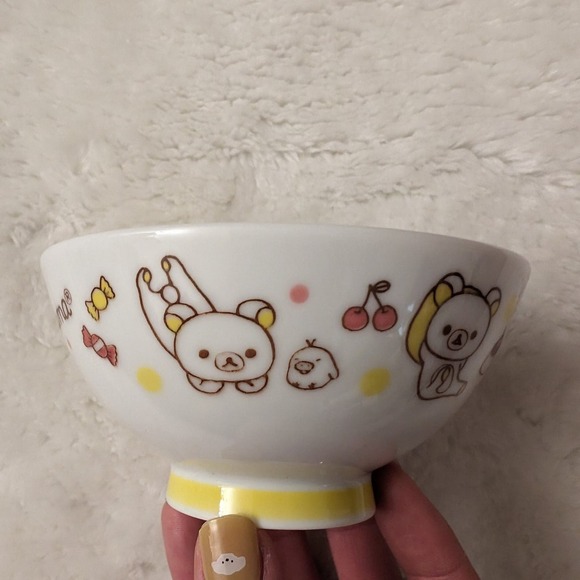 New 4" Rilakkuma Ceramic Rice Bowl - Picture 4 of 10